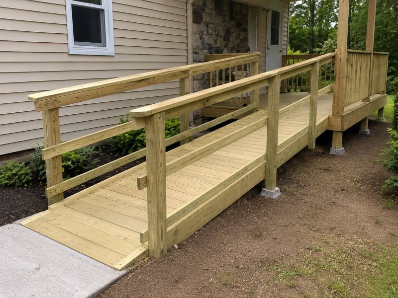 Porch Ramp Installation in Wilmington, NC