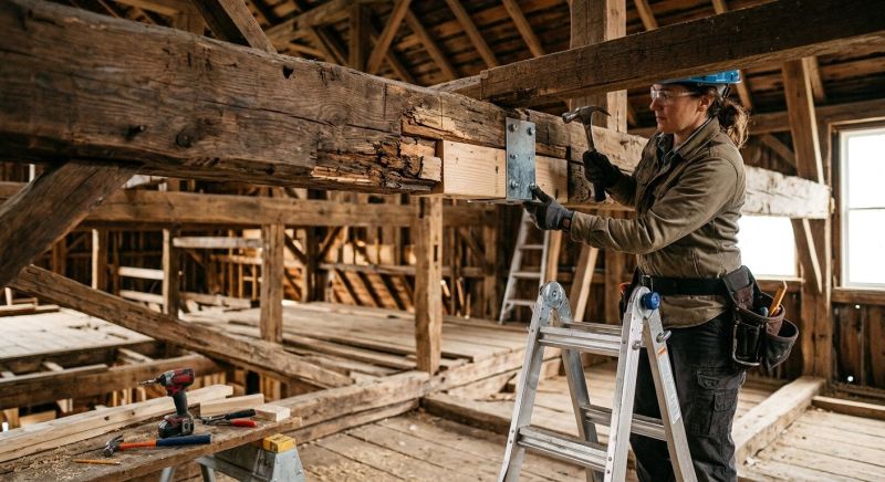 House Beam Replacement in Wilmington, NC