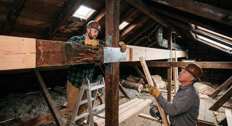 Roof Beam Repair in Wilmington, NC